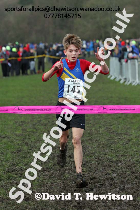 Boys under-13 Northern Cross Country Champs., Witton Park, Blackburn. Photo: David T. Hewitson/Sports for All Pics